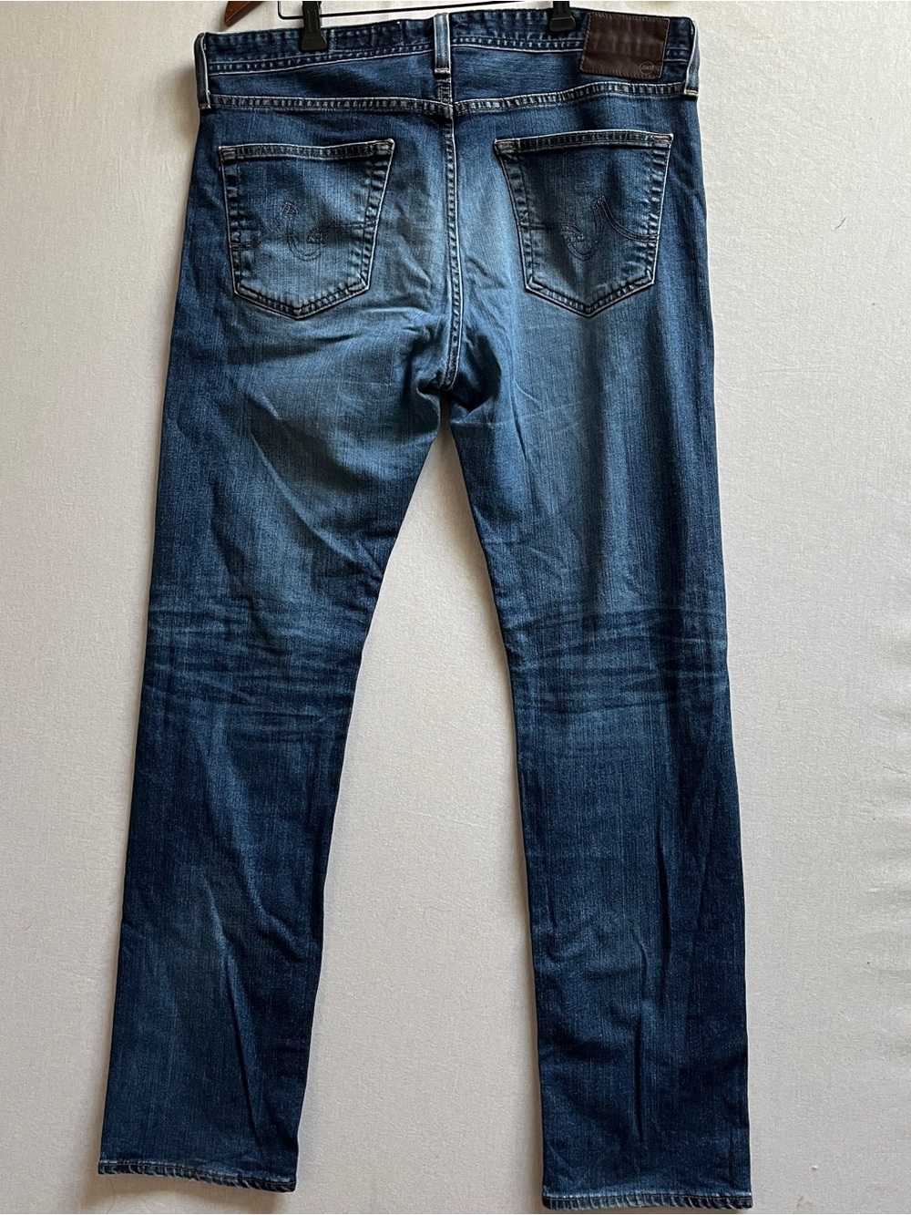 AG Adriano Goldschmied Matchbox Slim Straight Dark Wash Jeans 36